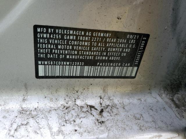 2022 VOLKSWAGEN GTI SE - WVWS87CDXNW123933