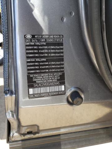 2016 LAND ROVER LR4 SALAC2V63GA825645