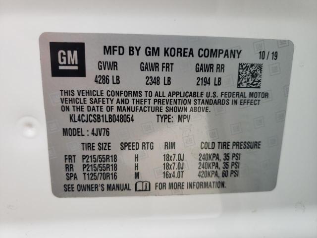 2020 Buick Encore Essence VIN: KL4CJCSB1LB048054 Lot: 47677524