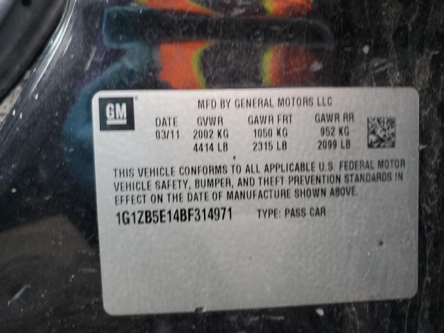 2011 Chevrolet Malibu Ls VIN: 1G1ZB5E14BF314971 Lot: 47062294