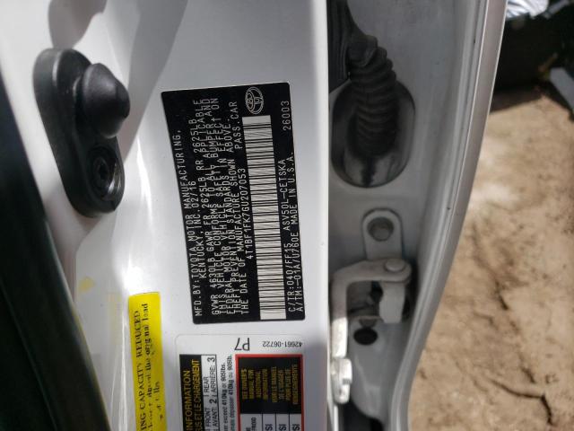 2016 TOYOTA CAMRY LE - 4T1BF1FK7GU207053