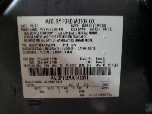 2018 Ford Ecosport S VIN: MAJ3P1RE9JC166391 Lot: 47180604