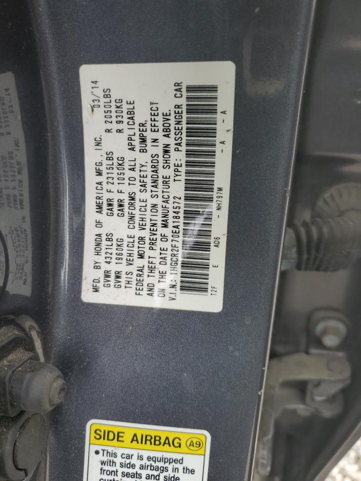 1HGCR2F70EA184572 2014 Honda Accord Ex