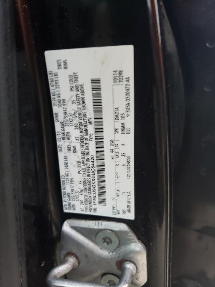 1FMCU9GXXDUC84420 2013 Ford Escape Se