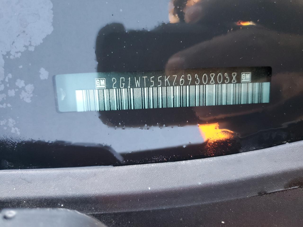 2G1WT55K769308038 2006 Chevrolet Impala Lt