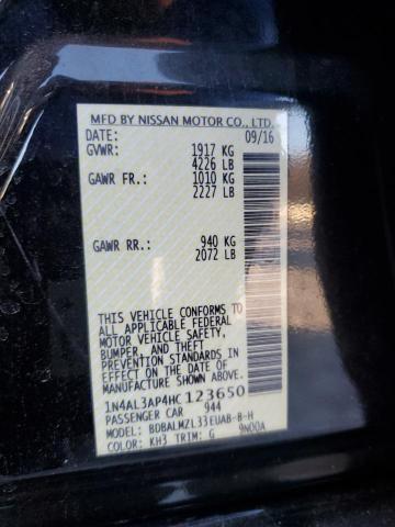 2017 NISSAN ALTIMA 2.5 - 1N4AL3AP4HC123650