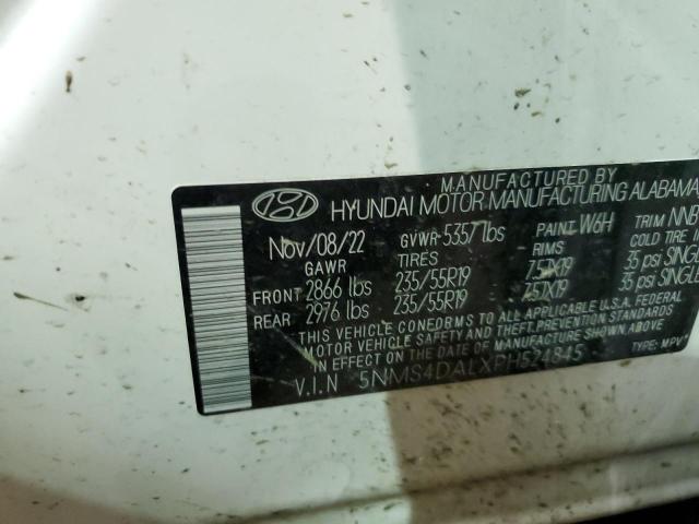 VIN 5NMS4DALXPH524845 2023 HYUNDAI SANTA FE no.13