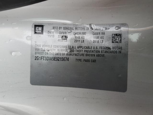 2014 Chevrolet Camaro 2Ss VIN: 2G1FT3DW9E9215674 Lot: 45828684