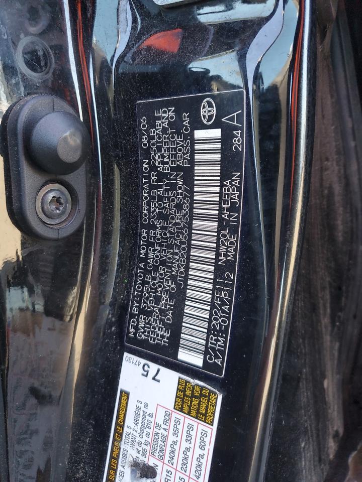 JTDKB20U567538677 2006 Toyota Prius