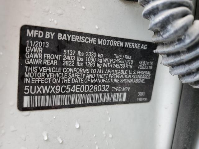 VIN 5UXWX9C54E0D28032 2014 BMW X3, Xdrive28I no.13