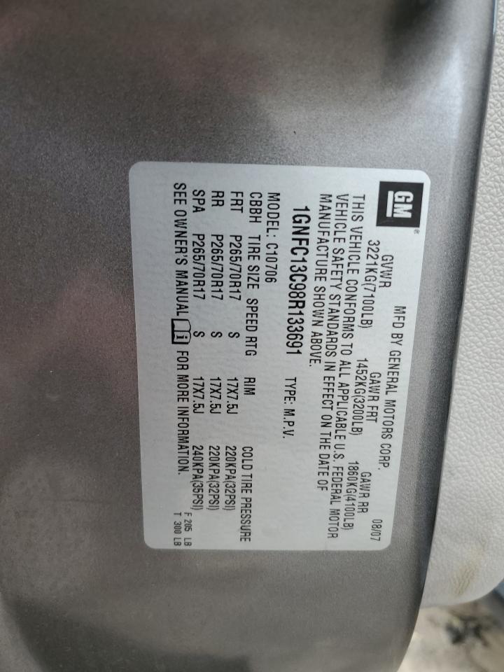 1GNFC13C98R133691 2008 Chevrolet Tahoe C1500