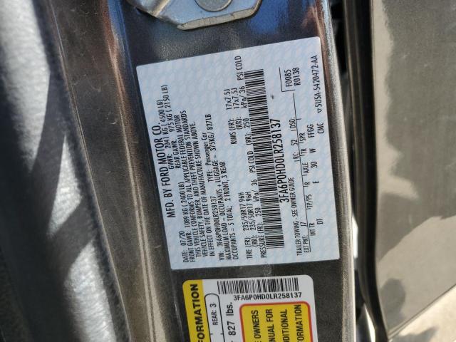 2020 FORD FUSION SE - 3FA6P0HD0LR258137