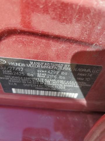 2013 Hyundai Sonata Gls VIN: 5NPEB4AC7DH571204 Lot: 46669664