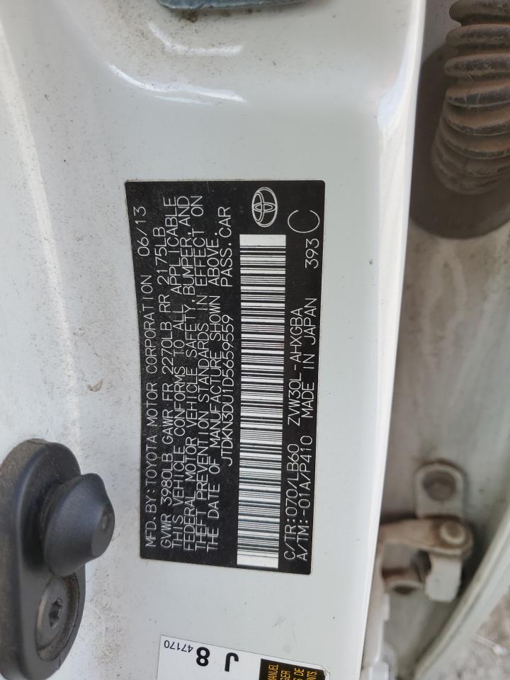 JTDKN3DU1D5659559 2013 Toyota Prius