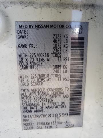 2017 NISSAN ROGUE SV - 5N1AT2MV7HC818599