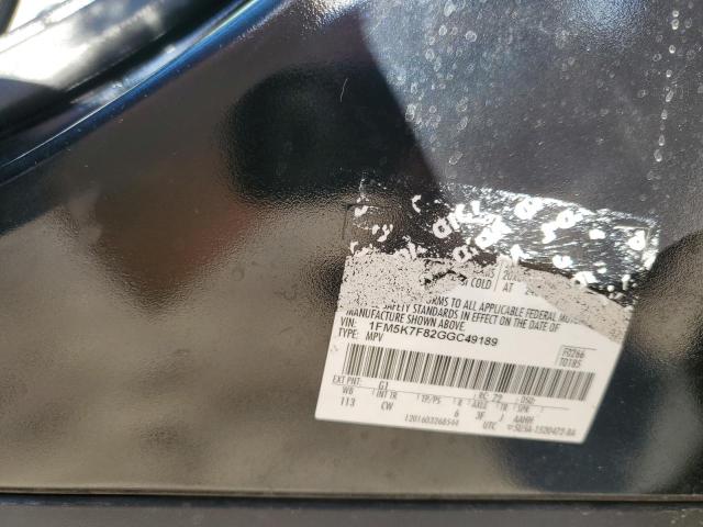 2016 Ford Explorer Limited VIN: 1FM5K7F82GGC49189 Lot: 46901224