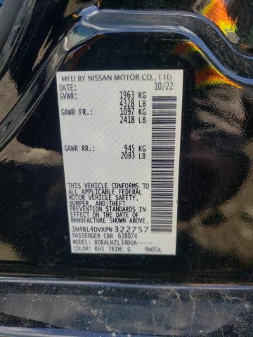 2023 NISSAN ALTIMA SV - 1N4BL4DVXPN322757
