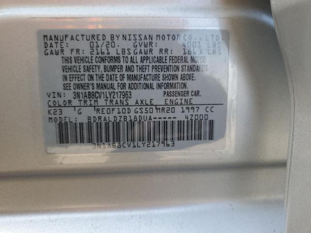 2020 Nissan Sentra Sv VIN: 3N1AB8CV1LY217963 Lot: 47333814