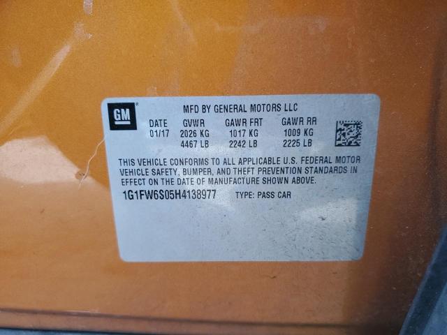 2017 CHEVROLET BOLT EV LT - 1G1FW6S05H4138977