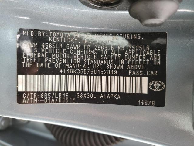 2006 Toyota Avalon Xl VIN: 4T1BK36B76U152819 Lot: 47799624