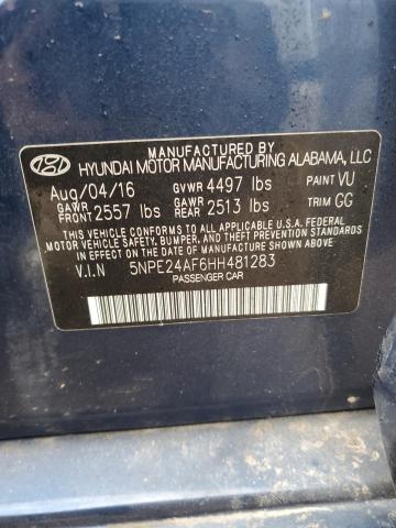 2017 HYUNDAI SONATA SE - 5NPE24AF6HH481283