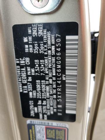 2021 Kia Sorento S VIN: 5XYRL4LC6MG064507 Lot: 45570294