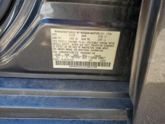 2005 Nissan Maxima Se VIN: 1N4BA41E25C867158 Lot: 48577664