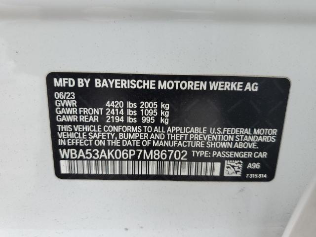 VIN WBA53AK06P7M86702 2023 BMW 2 Series, 228I no.12