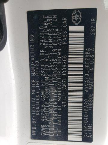 2020 TOYOTA CAMRY SE - 4T1J11AK7LU339306