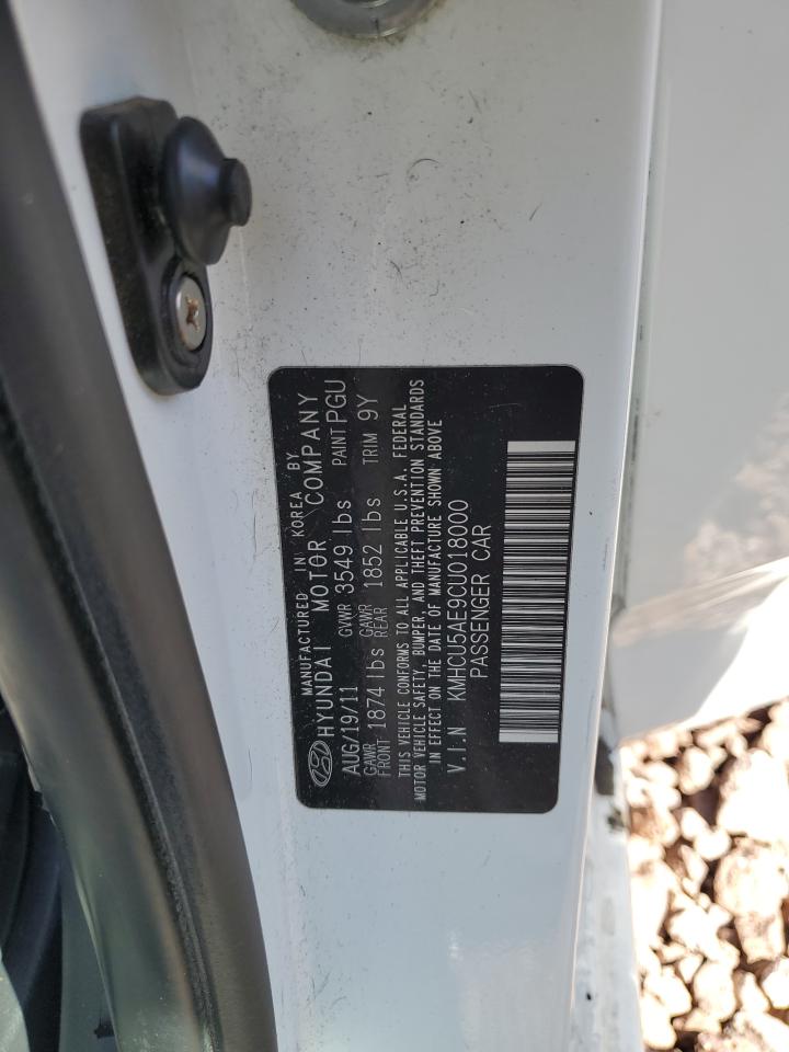 KMHCU5AE9CU018000 2012 Hyundai Accent Gls