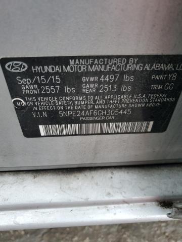 VIN 5NPE24AF6GH305445 2016 HYUNDAI SONATA no.12