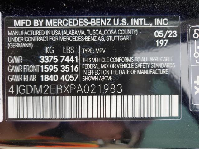 2023 MERCEDES-BENZ EQS SUV 45 - 4JGDM2EBXPA021983