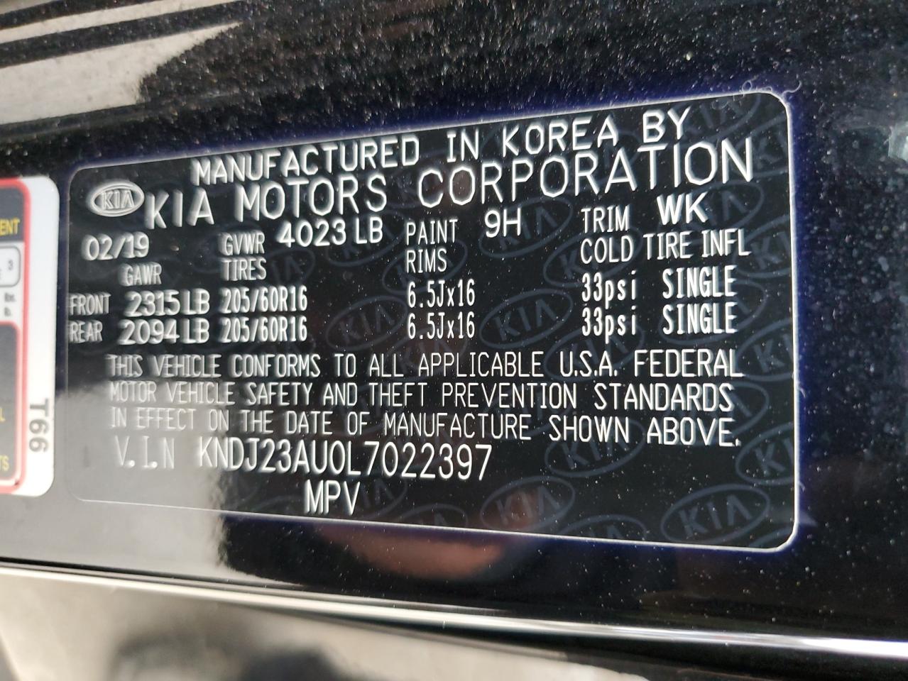 KNDJ23AU0L7022397 2020 Kia Soul Lx