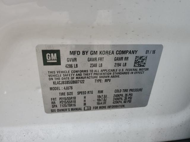 2016 BUICK ENCORE CON - KL4CJBSB5GB607122