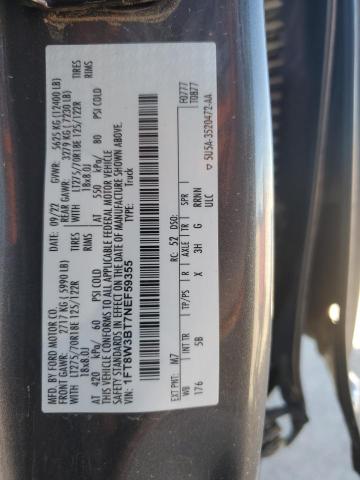 2022 FORD F350 SUPER - 1FT8W3BT7NEF59355