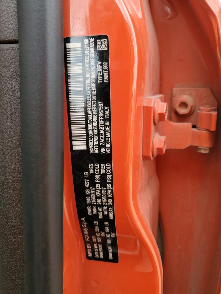 ZACCJABT0FPB67567 2015 Jeep Renegade Latitude