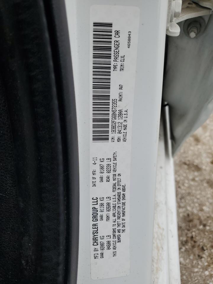 1B3BD2FG6BN572355 2011 Dodge Avenger Lux