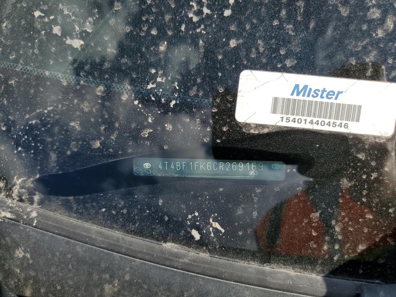 4T4BF1FK6CR269169 2012 Toyota Camry Base