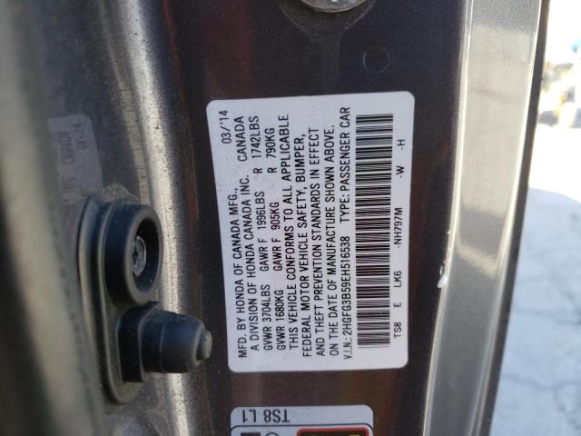 2014 Honda Civic Lx VIN: 2HGFG3B59EH516538 Lot: 46967344