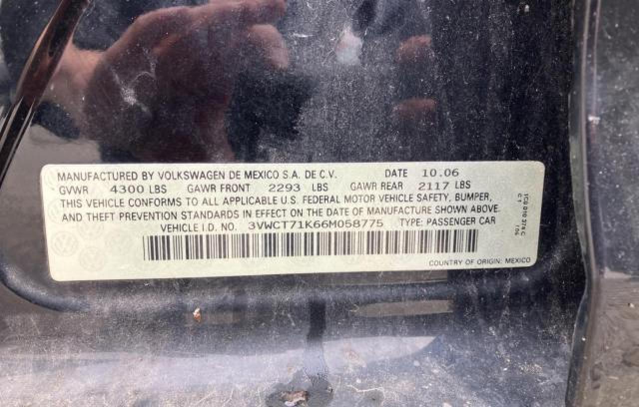 3VWCT71K66M058775 2006 Volkswagen Jetta Tdi
