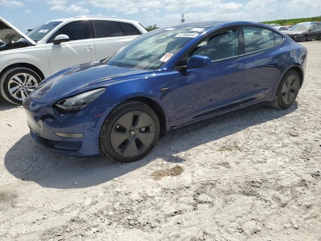 Lot #2413637978 2021 TESLA MODEL 3 salvage car