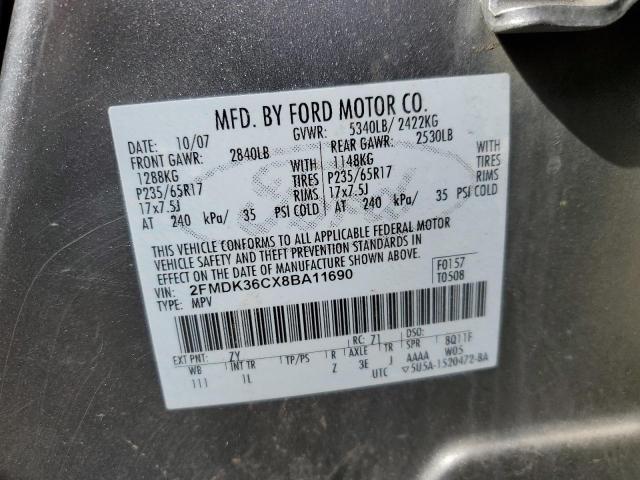 2008 Ford Edge Se VIN: 2FMDK36CX8BA11690 Lot: 46729594