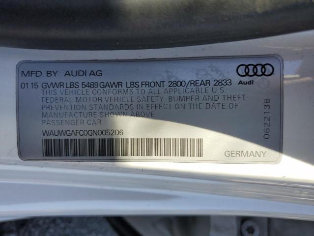 VIN WAUWGAFC0GN005206 2016 Audi A7, Premium Plus no.12