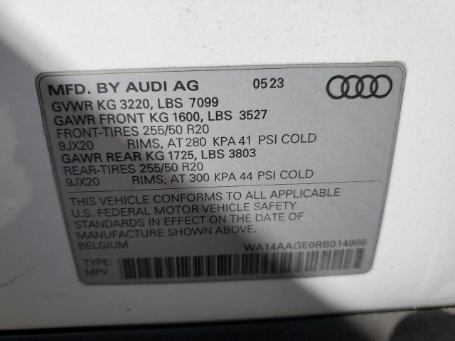 2024 AUDI Q8 E-TRON - WA14AAGE0RB014966