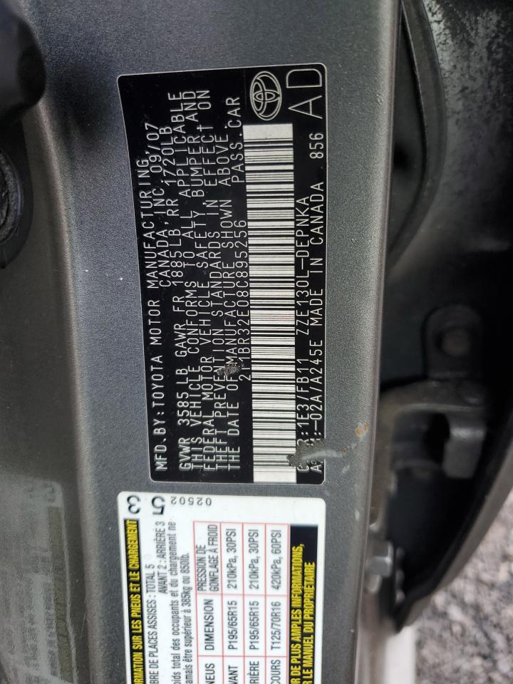 2T1BR32E08C895256 2008 Toyota Corolla Ce