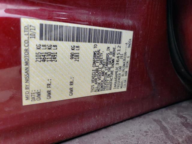 2018 NISSAN MAXIMA 1N4AA6AP6JC364512