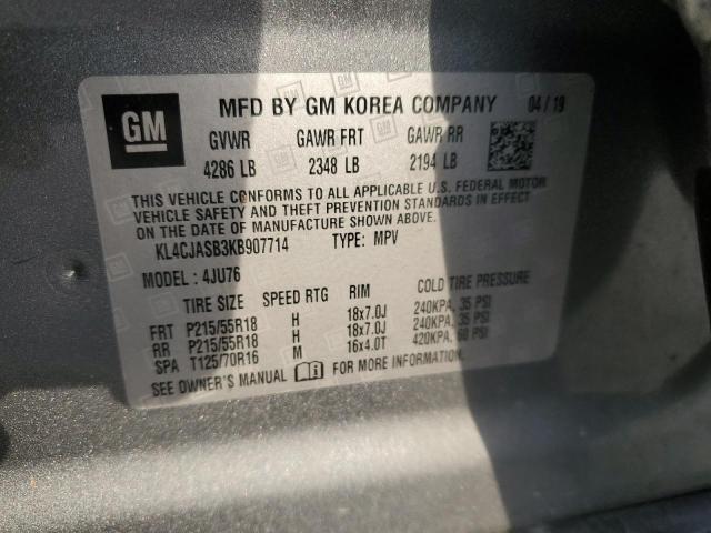 2019 BUICK ENCORE PRE - KL4CJASB3KB907714