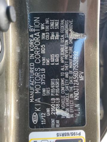 2013 Kia Soul VIN: KNDJT2A56D7552892 Lot: 48977504