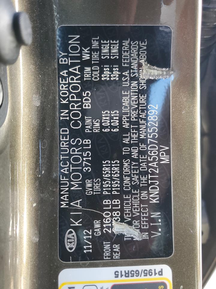 KNDJT2A56D7552892 2013 Kia Soul