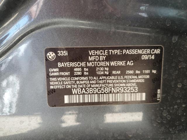 2015 BMW 335 XI - WBA3B9G58FNR93253